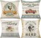 Farmhouse Animal Pillow Covers 18x18 Set of 4 Retro Farmer's Market Truck Rooster Sheep Feed Seed Premium Poultry Farm Home Décor Throw Pillow Case Cushion Cover for Sofa